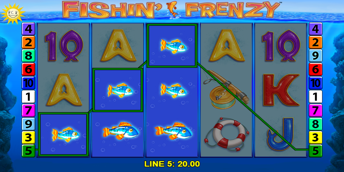 Play casino Fishing Frenzy slot game demo online for fun free play version - gameplay win Play casino Fishing Frenzy slot game demo online for fun free play version - gameplay win