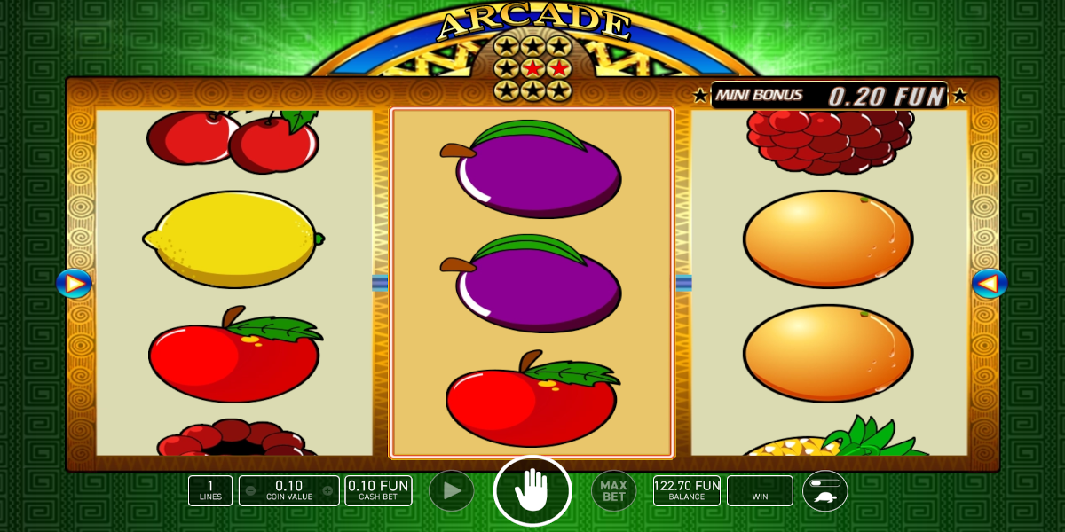 Arcade slot game Ability to Stop reels and Re-Spin
