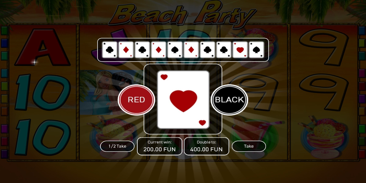 Beach Party slot game Gamble feature
