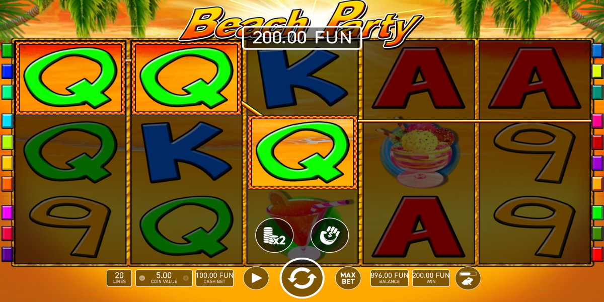 Beach Party slot game Gameplay Win