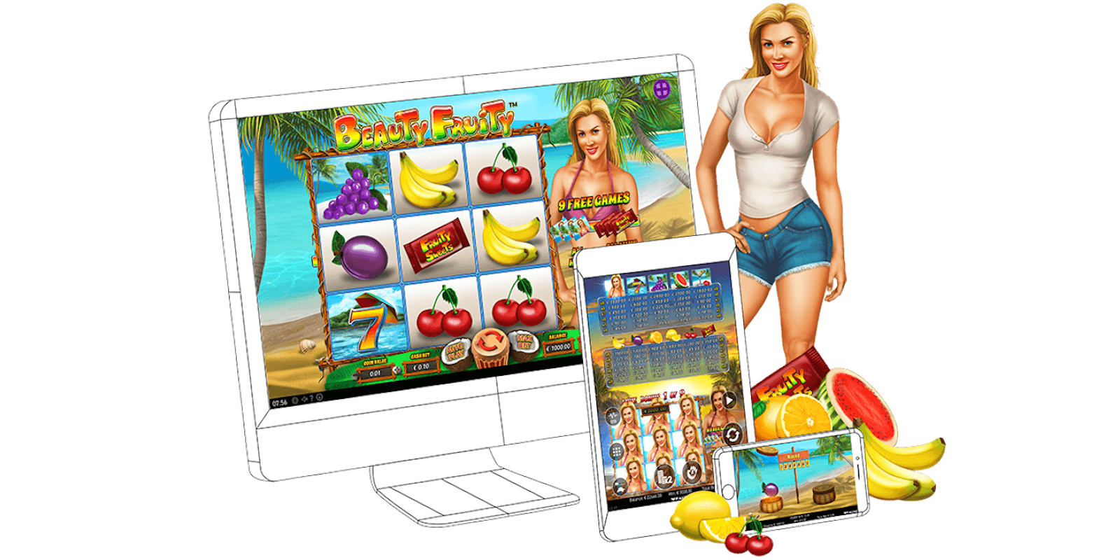 Beauty Fruity slot game Available for all devices Beauty Fruity slot game Available for all devices