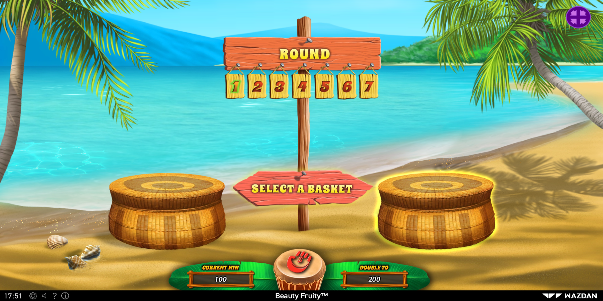 Beauty Fruity slot game Gamble feature Double your Win Beauty Fruity slot game Gamble feature Double your Win