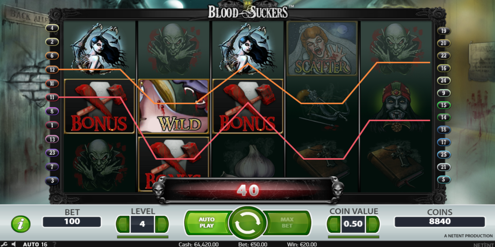 Blood Suckers slot game Gameplay Bonus symbols Blood Suckers slot game Gameplay Bonus symbols