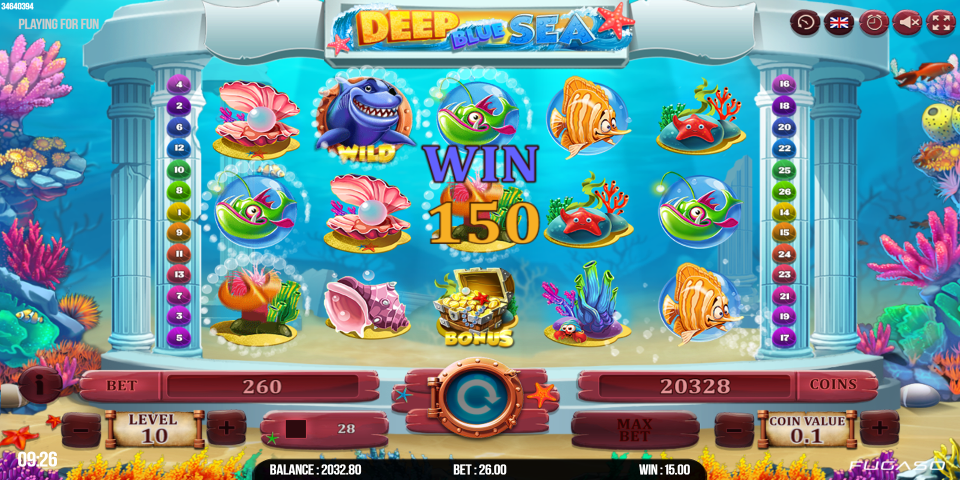 Deep Blue Sea slot game Gameplay Win Deep Blue Sea slot game Gameplay Win