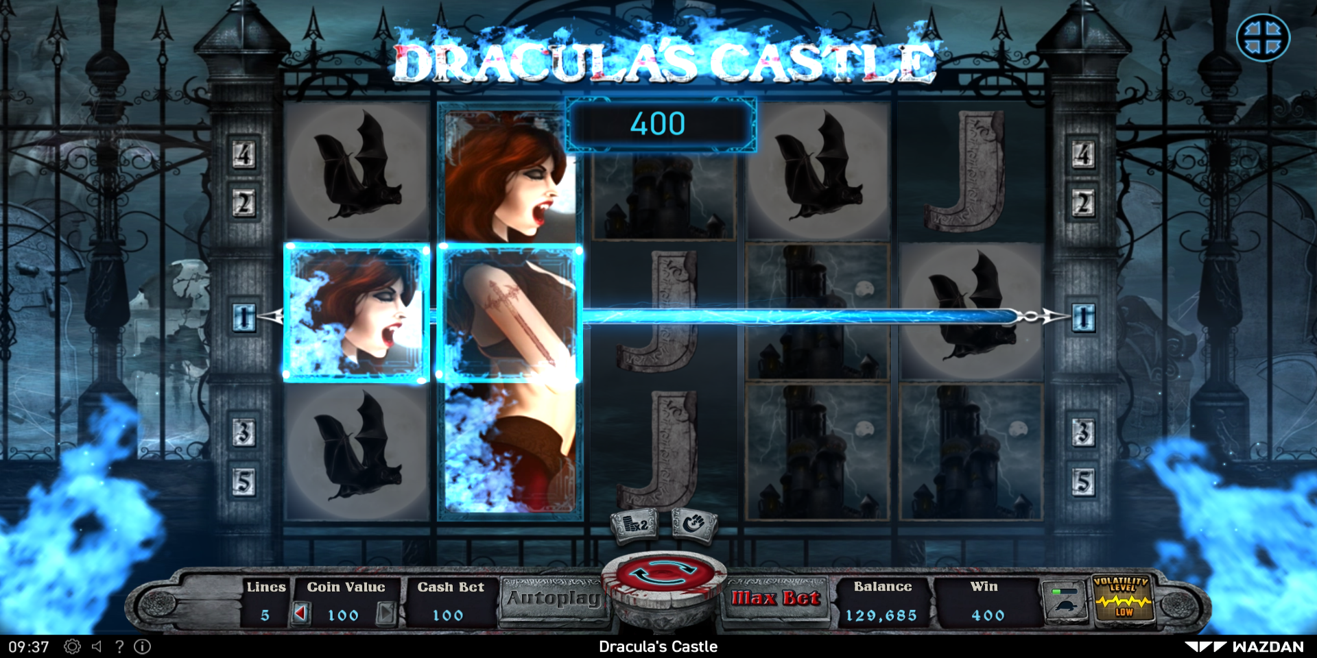 Dracula's Castle slot game Gameplay Win Special Effects Dracula's Castle slot game Gameplay Win Special Effects