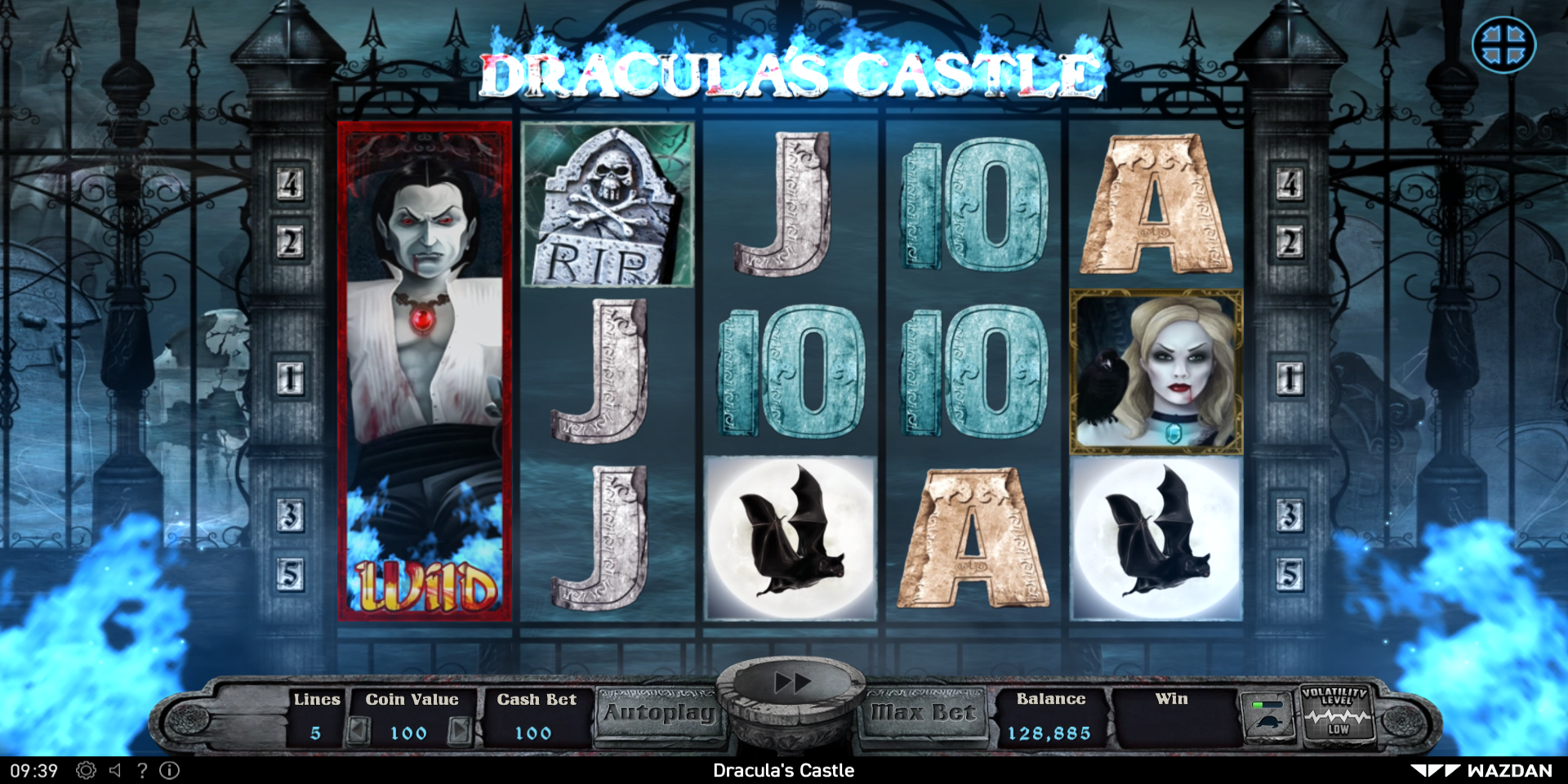 Dracula's Castle slot game Wild Symbol Win Dracula's Castle slot game Wild Symbol Win