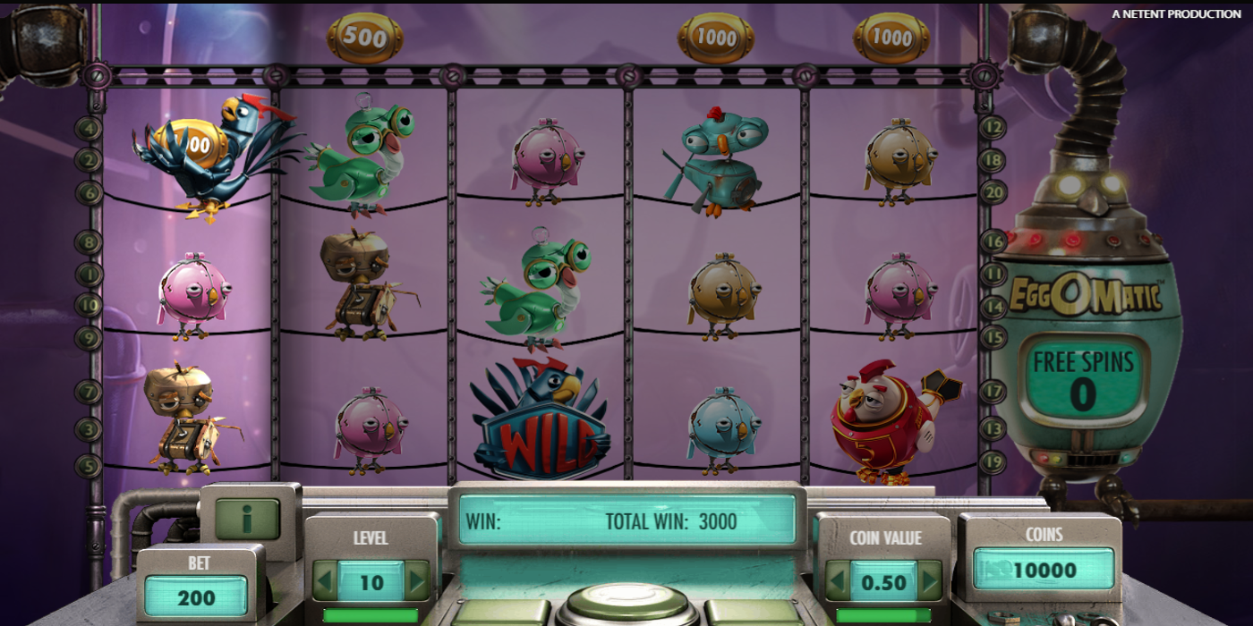 Eggomatic slot game Coins Win Egg landed during Free Spins Eggomatic slot game Coins Win Egg landed during Free Spins