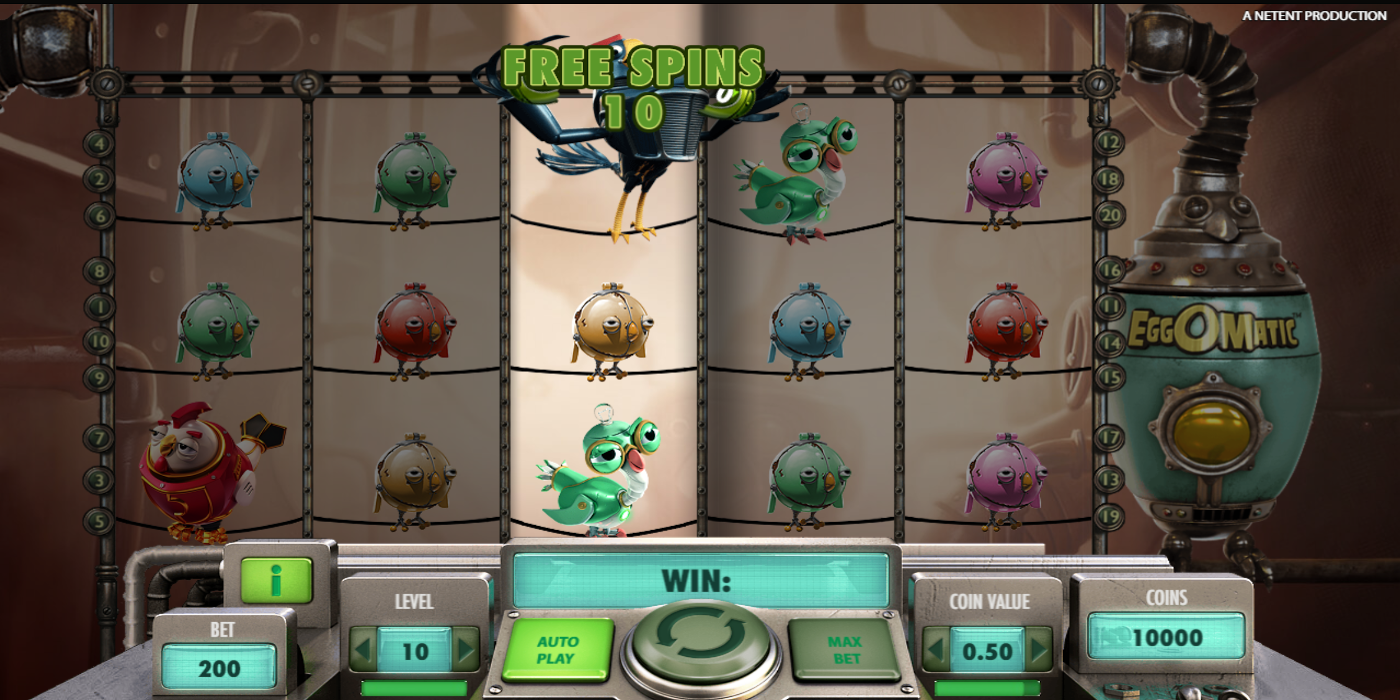 Eggomatic slot game Free Spins Egg landed Eggomatic slot game Free Spins Egg landed