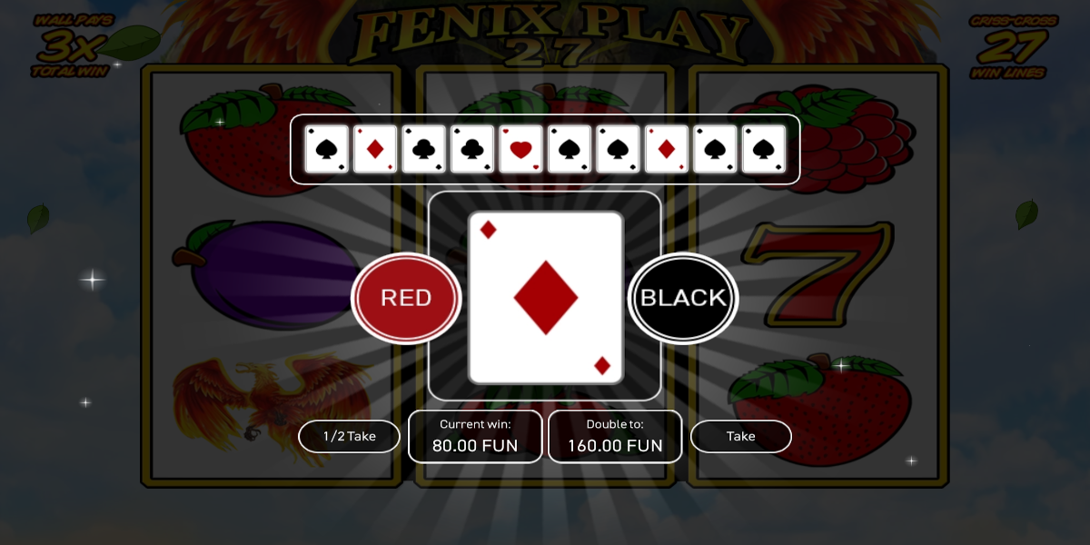 Fenix Play 27 slot game Gamble feature Fenix Play 27 slot game Gamble feature