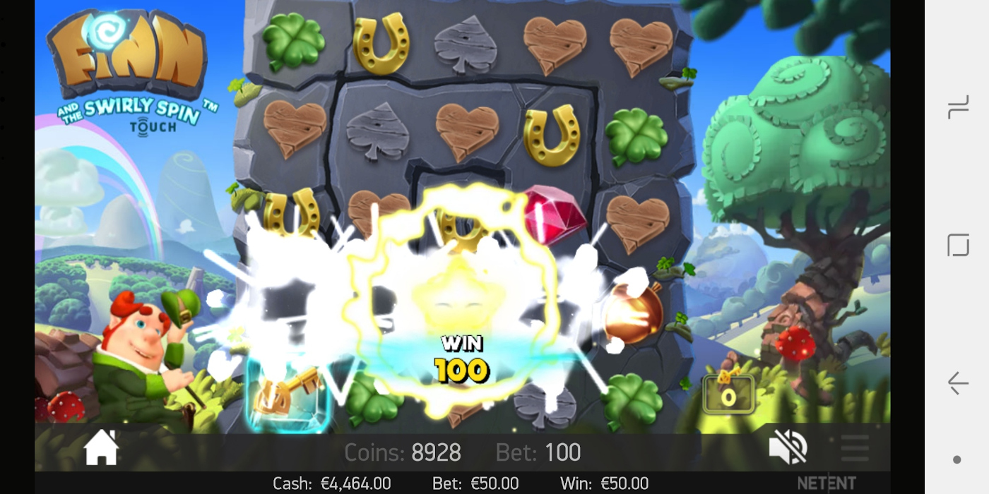 Finn and the Swirly Spin slot game compatible on mobile devices