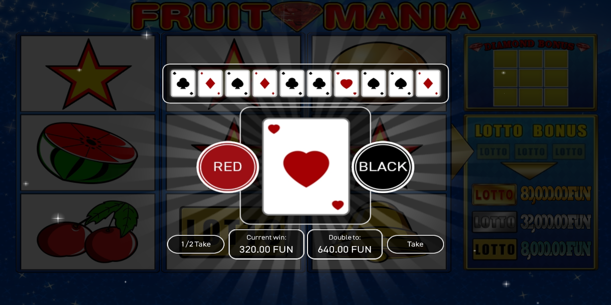 Fruit Mania slot game Gamble Feature Fruit Mania slot game Gamble Feature