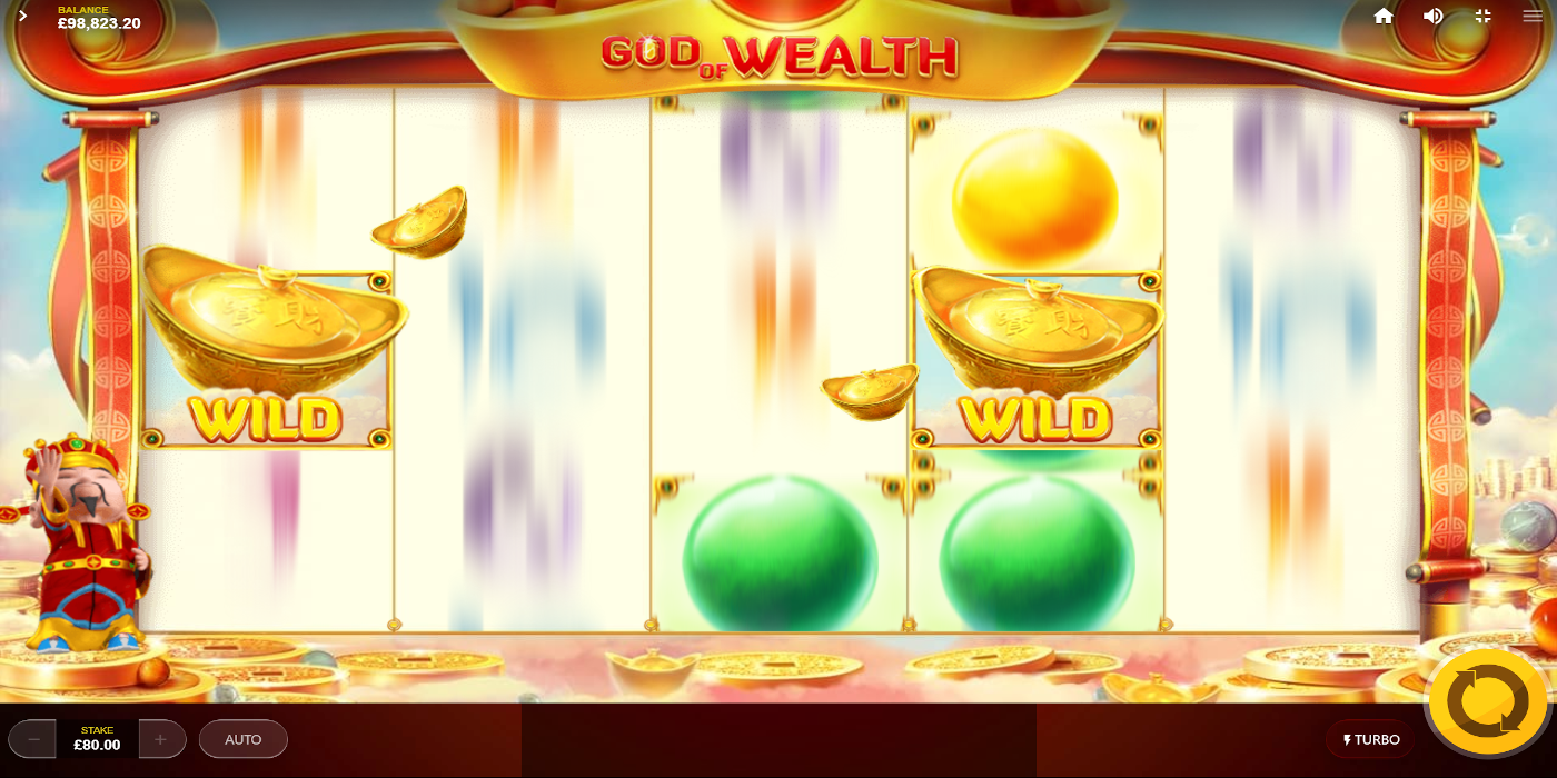 God of Wealth slot machine Dropping Wilds