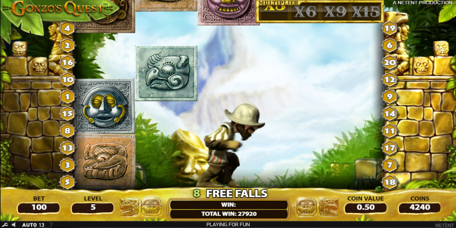 Gonzo's Quest slot game Free Spins Effects Fun to Play
