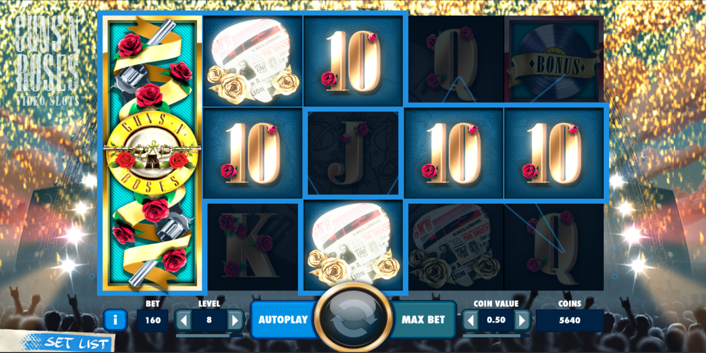 Guns N Roses slot game Expand Wild