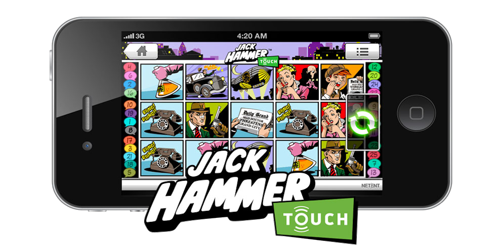 Jack Hammer slot game Compatible for mobile devices