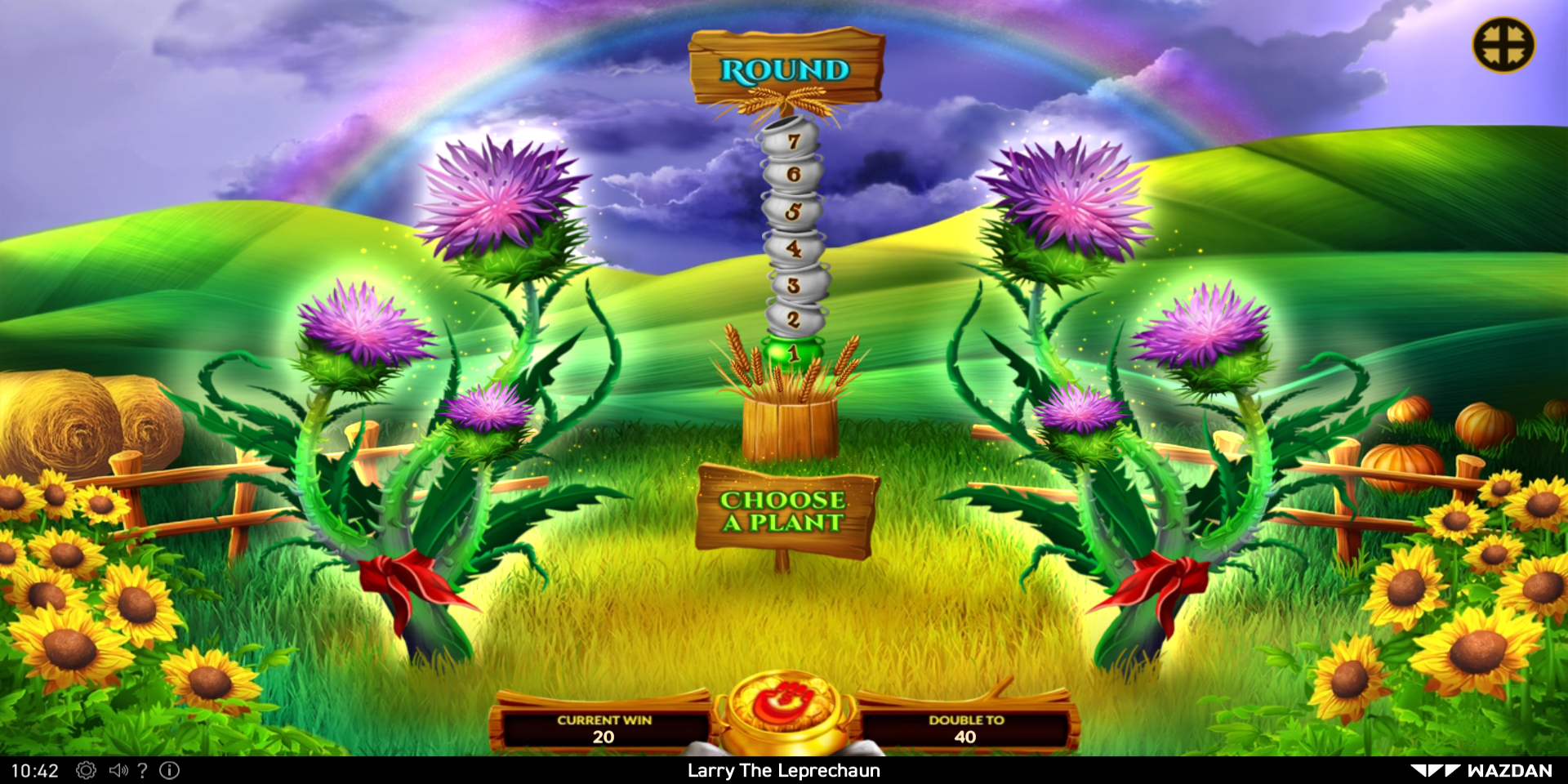 Larry the Leprechaun slot game Gamble feature Larry the Leprechaun slot game Gamble feature