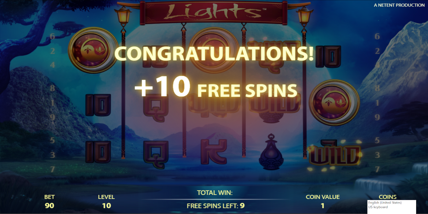 Lights slot game more Spins during Free Spins gameplay
