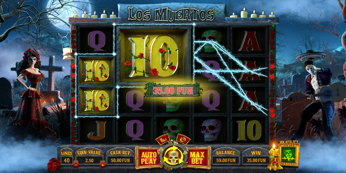 Los Muertos slot game Gameplay Win Los Muertos slot game Gameplay Win