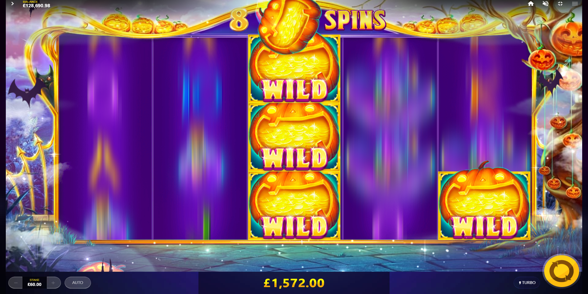 Lucky Halloween slot game Gameplay Drop Pumpkins Wild Symbols Lucky Halloween slot game Gameplay Drop Pumpkins Wild Symbols