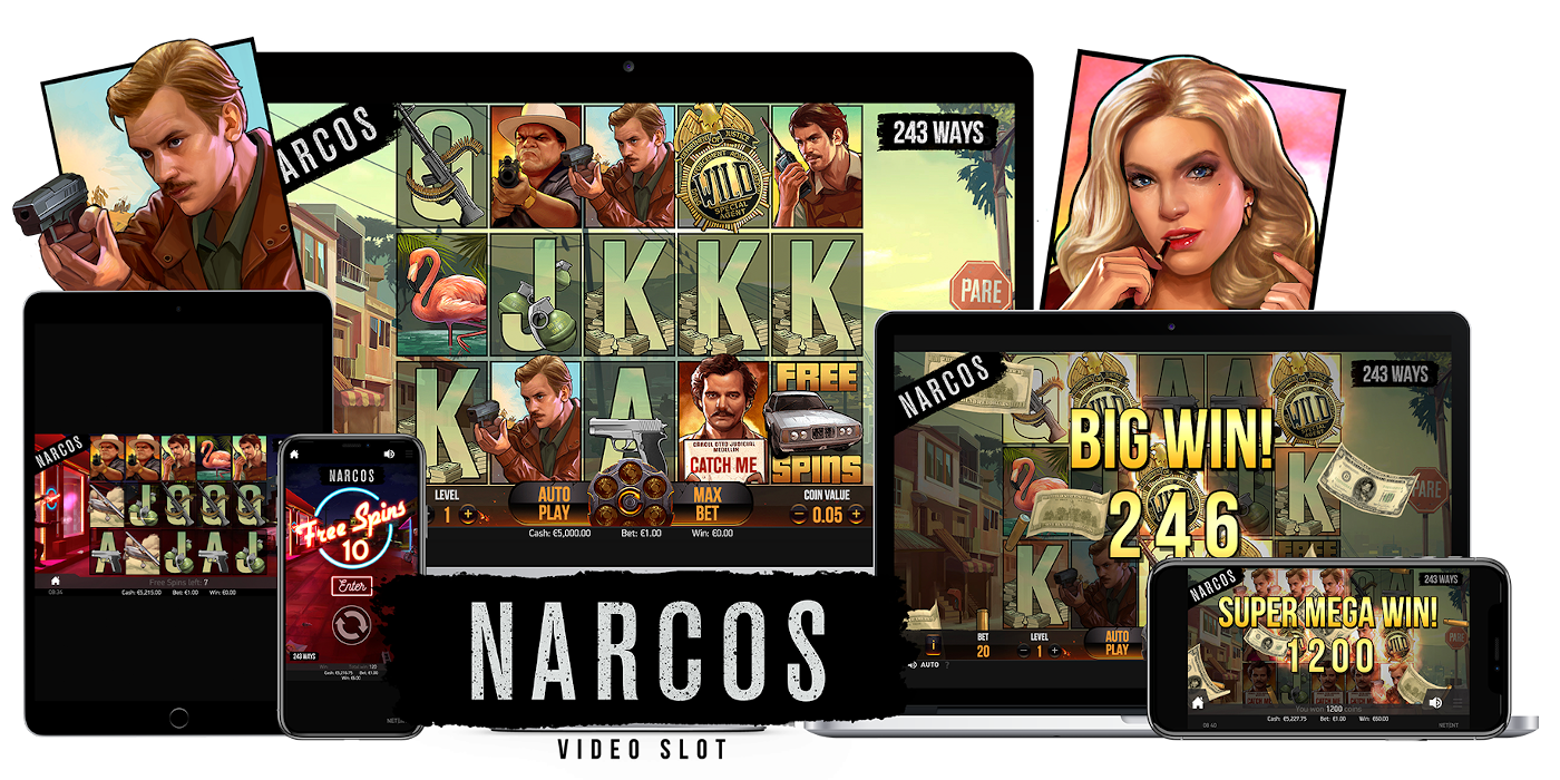 Narcos slot game Compatible for all type devices