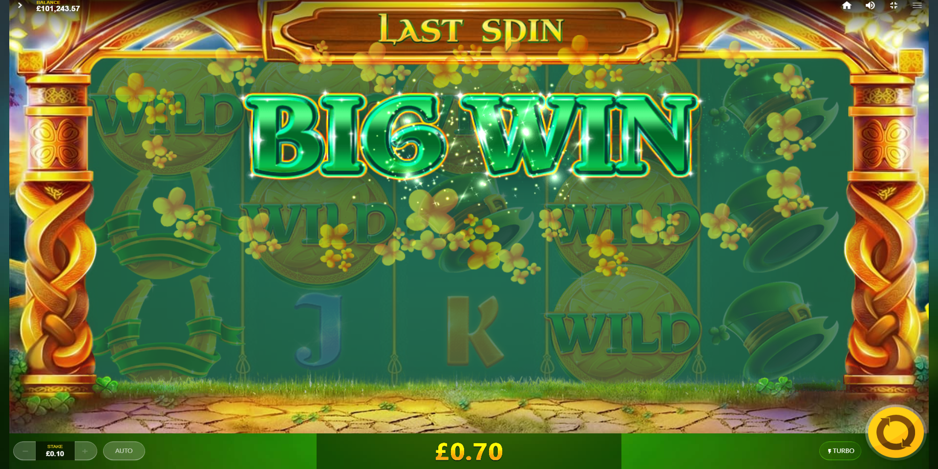 Rainbow Jackpots slot game Gameplay Wild Symbol Big WIN Rainbow Jackpots slot game Gameplay Wild Symbol Big WIN