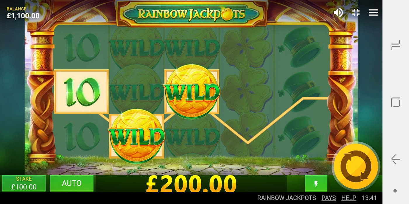 Rainbow Jackpots slot game Wild Symbols WIN Mobile gameplay Rainbow Jackpots slot game Wild Symbols WIN Mobile gameplay