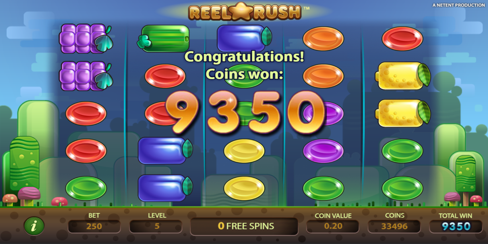 Reel Rush slot game 3125 Paylines Big Win Reel Rush slot game 3125 Paylines Big Win