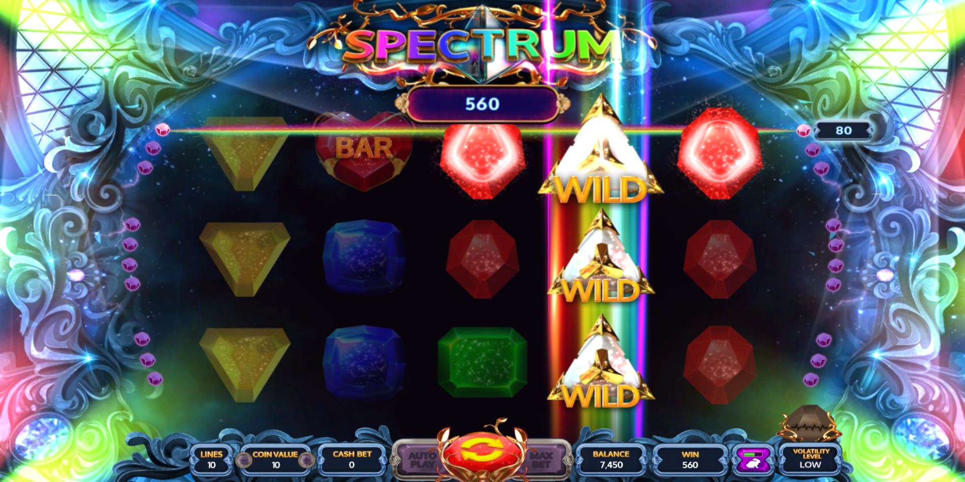 Spectrum slot game Wild Symbols Win Spectrum slot game Wild Symbols Win