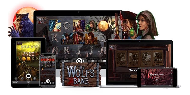The Wolf's Bane slot game Compatible for all devices