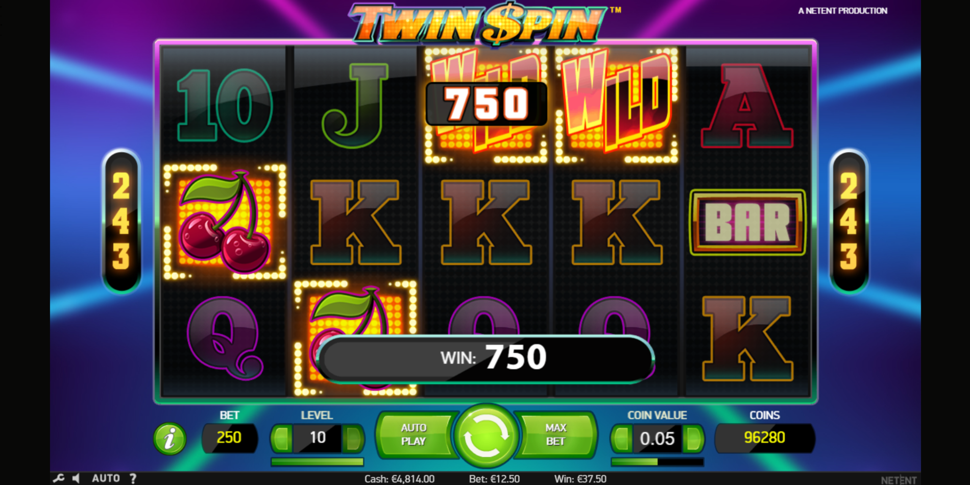 Twin Spin slot game Wild Symbol Win Twin Spin slot game Wild Symbol Win