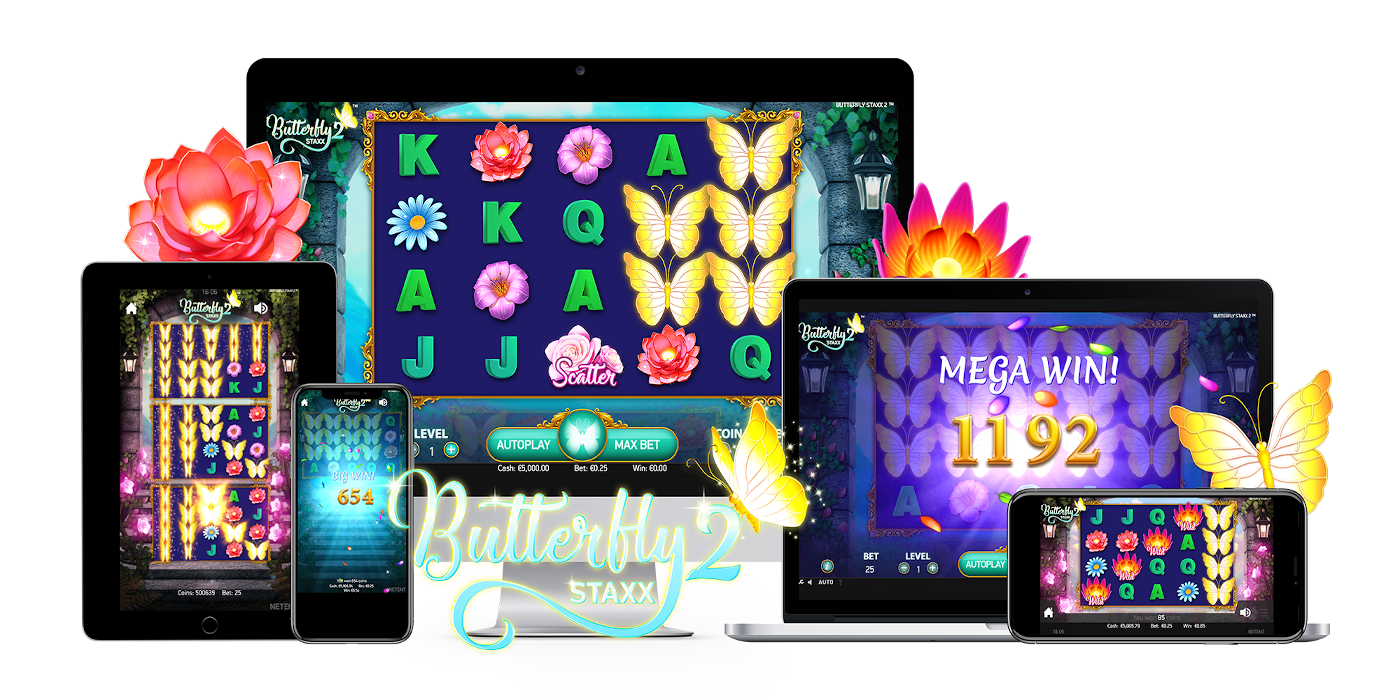 Butterfly Staxx 2 slot game Compatible for all type devices