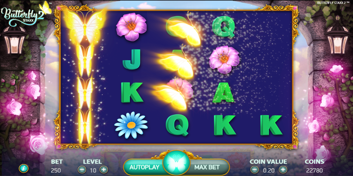 Butterfly Staxx 2 slot game Re-Spin feature