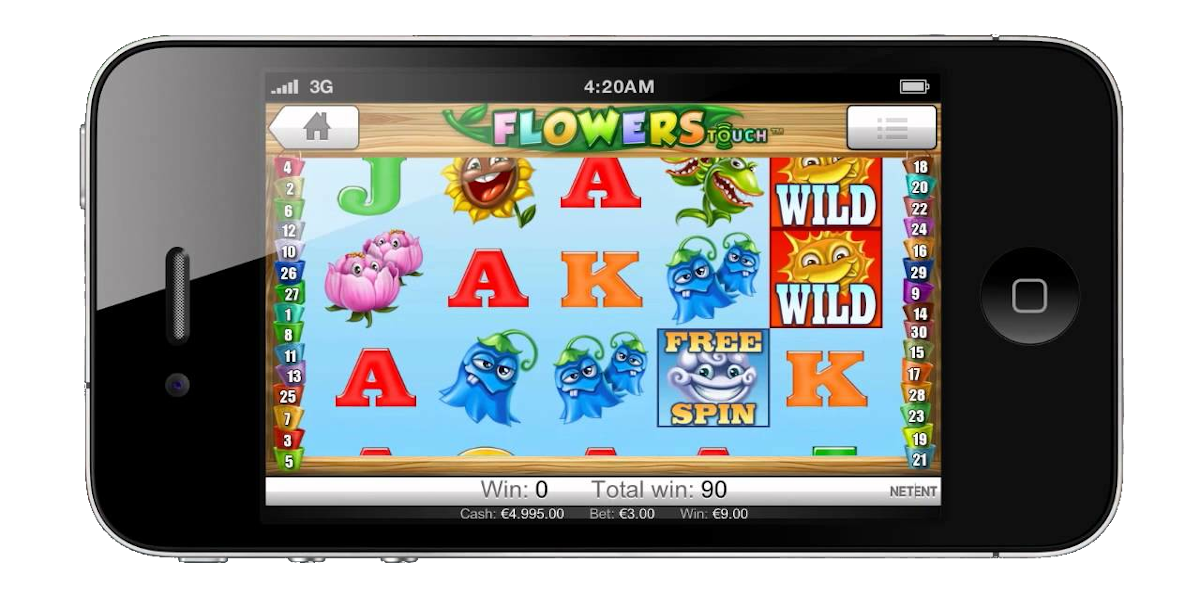 Flowers slot game Compatible for mobile devices