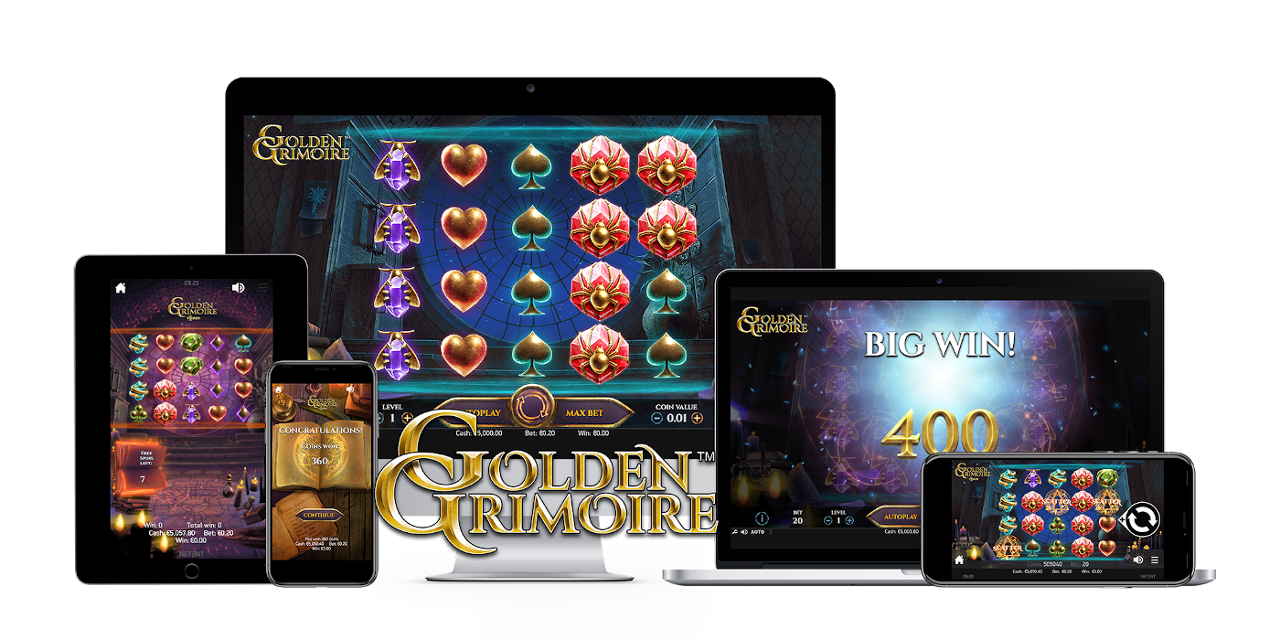 Golden Grimoire slot game Compatible for all devices Golden Grimoire slot game Compatible for all devices