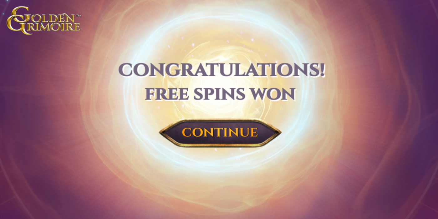 Golden Grimoire slot game Free Spins won Golden Grimoire slot game Free Spins won