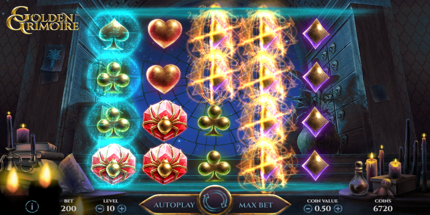 Golden Grimoire slot game Mystery Symbols Feature Golden Grimoire slot game Mystery Symbols Feature