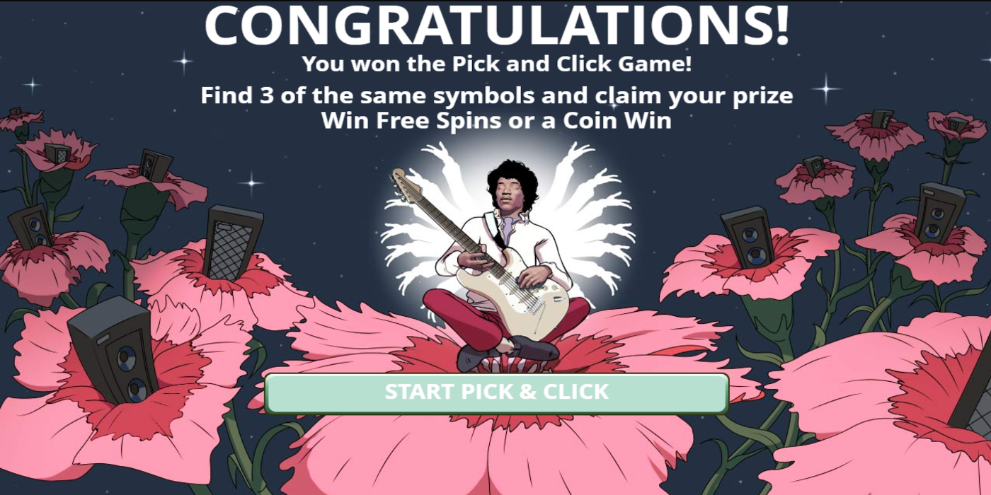 Jimi Hendrix slot game Pick and Click game Jimi Hendrix slot game Pick and Click game