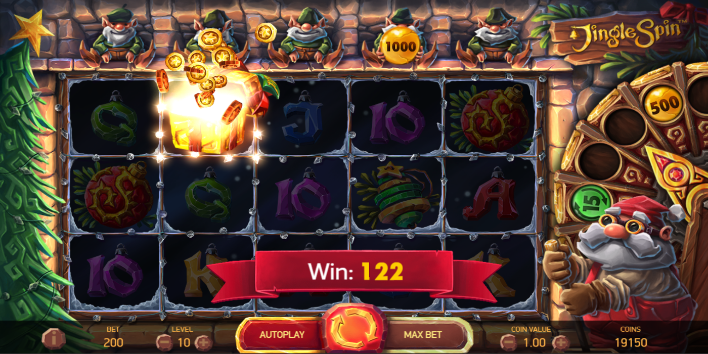 Jingle Spin slot game Wild Symbols feature Coins Win Jingle Spin slot game Wild Symbols feature Coins Win