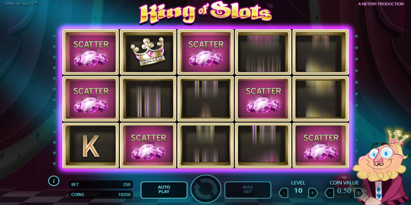 King of Slots slot game Scatter Symbols in Sticky Wins feature