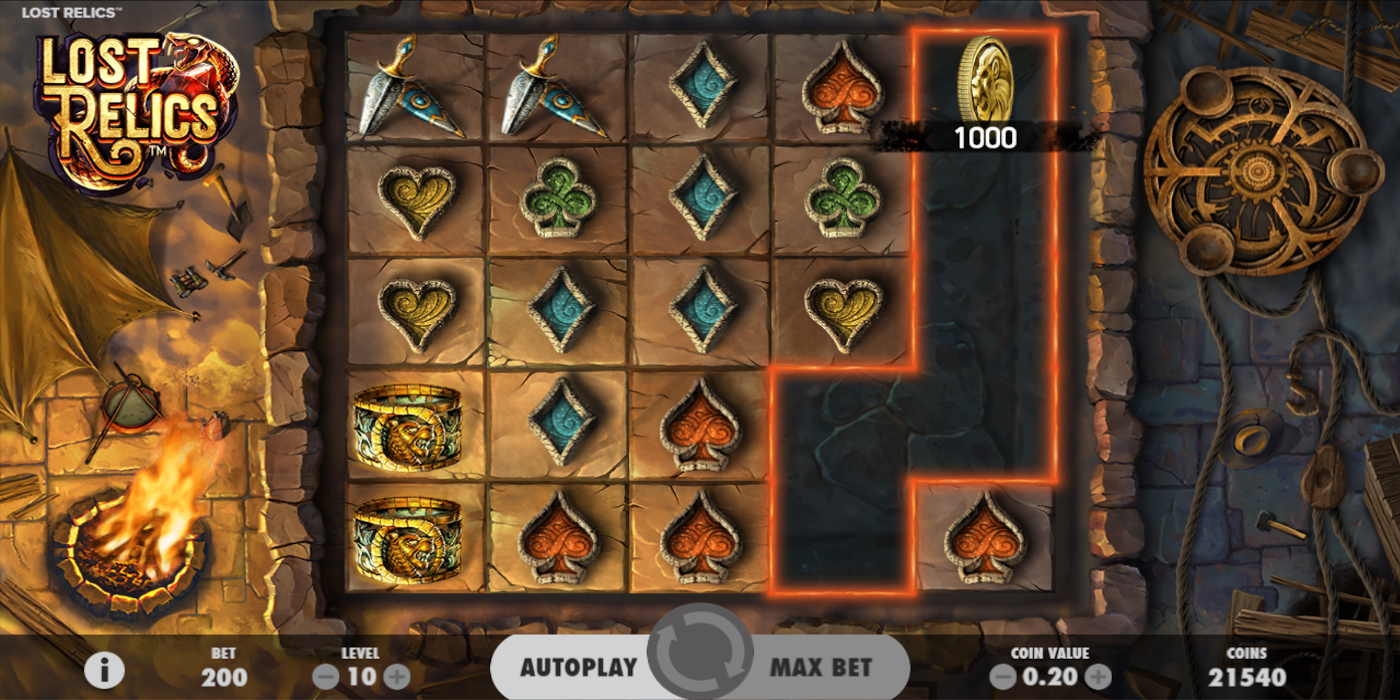 Lost Relics slot game Coin Win feature Lost Relics slot game Coin Win feature