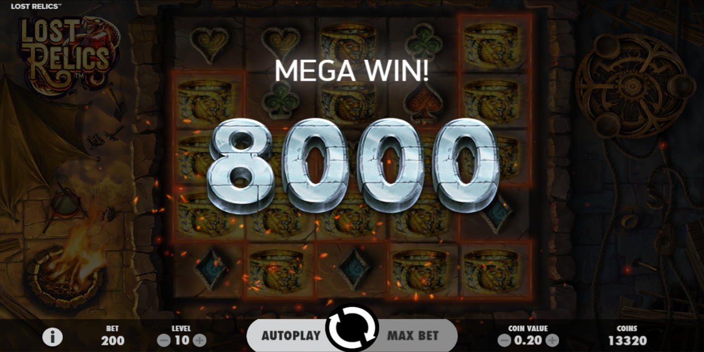 Lost Relics slot game Mega Win Lost Relics slot game Mega Win