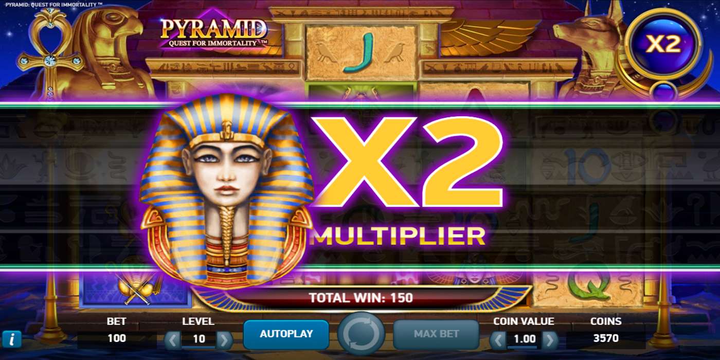 Pyramid slot game x2 multiplier Avalanche Multiplier feature