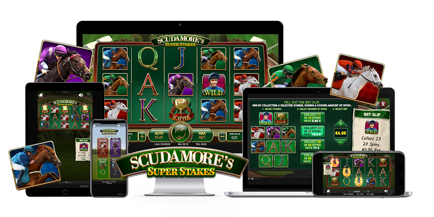 Scudamore's Super Stakes slot game Compatible for all types devices