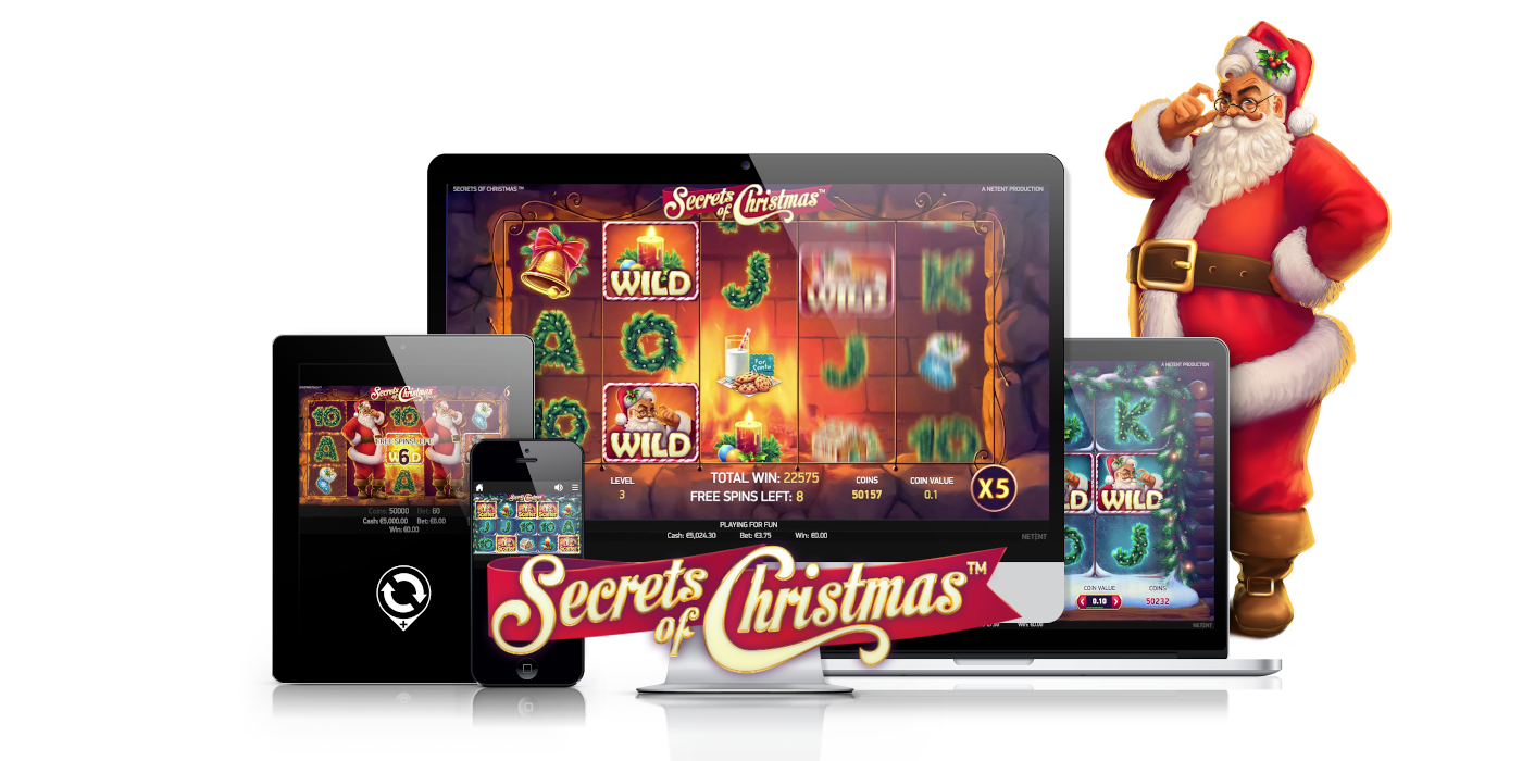 Secrets of Christmas slot game Available to play on all types devices