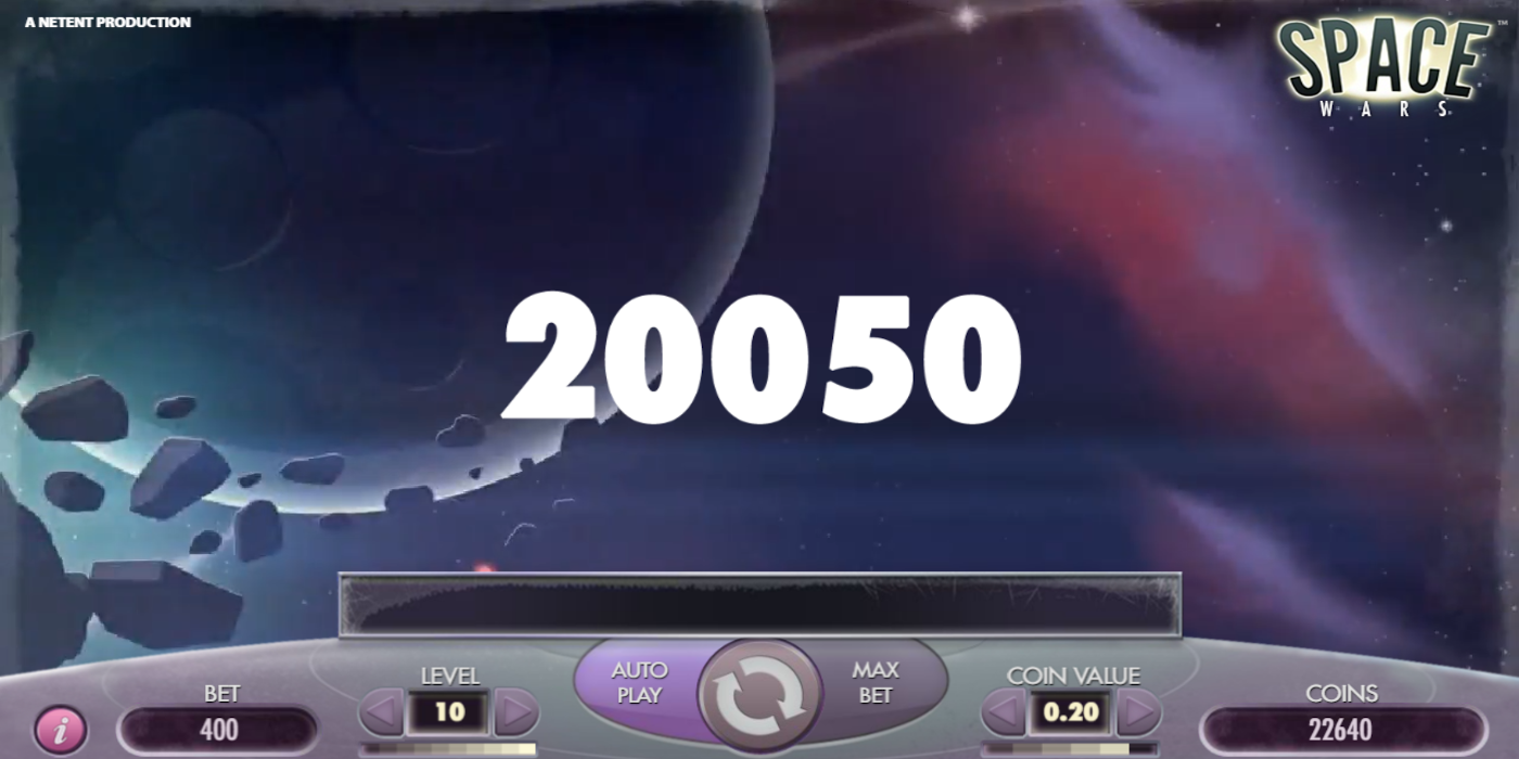 Space Wars slot game Mega Win