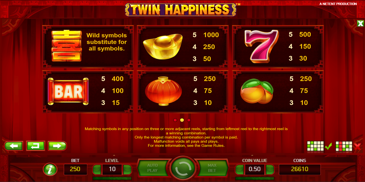 Twin Happiness slot game High Win Symbols Twin Happiness slot game High Win Symbols