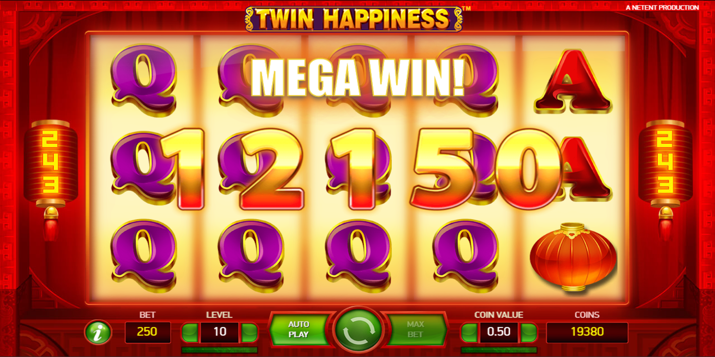 Twin Happiness slot game Mega Win Twin Happiness slot game Mega Win