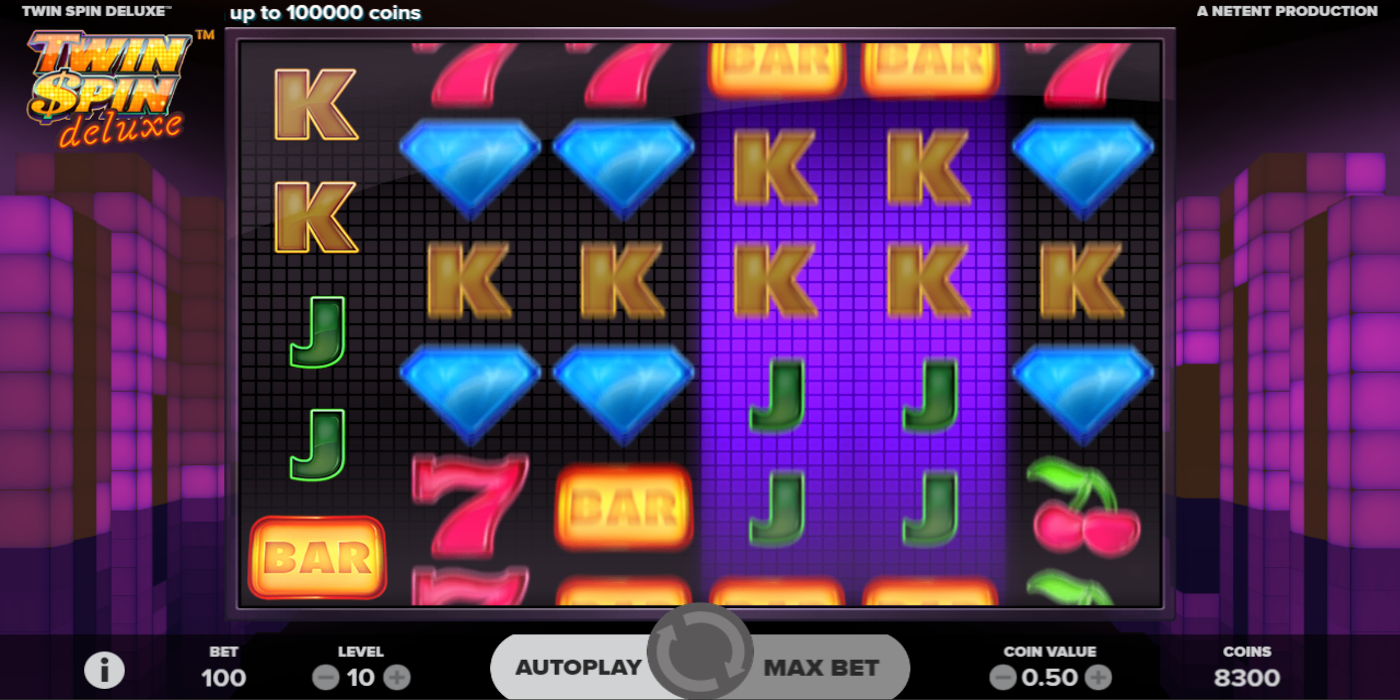 Twin Spin Deluxe slot game Twin Reel feature Twin Spin Deluxe slot game Twin Reel feature