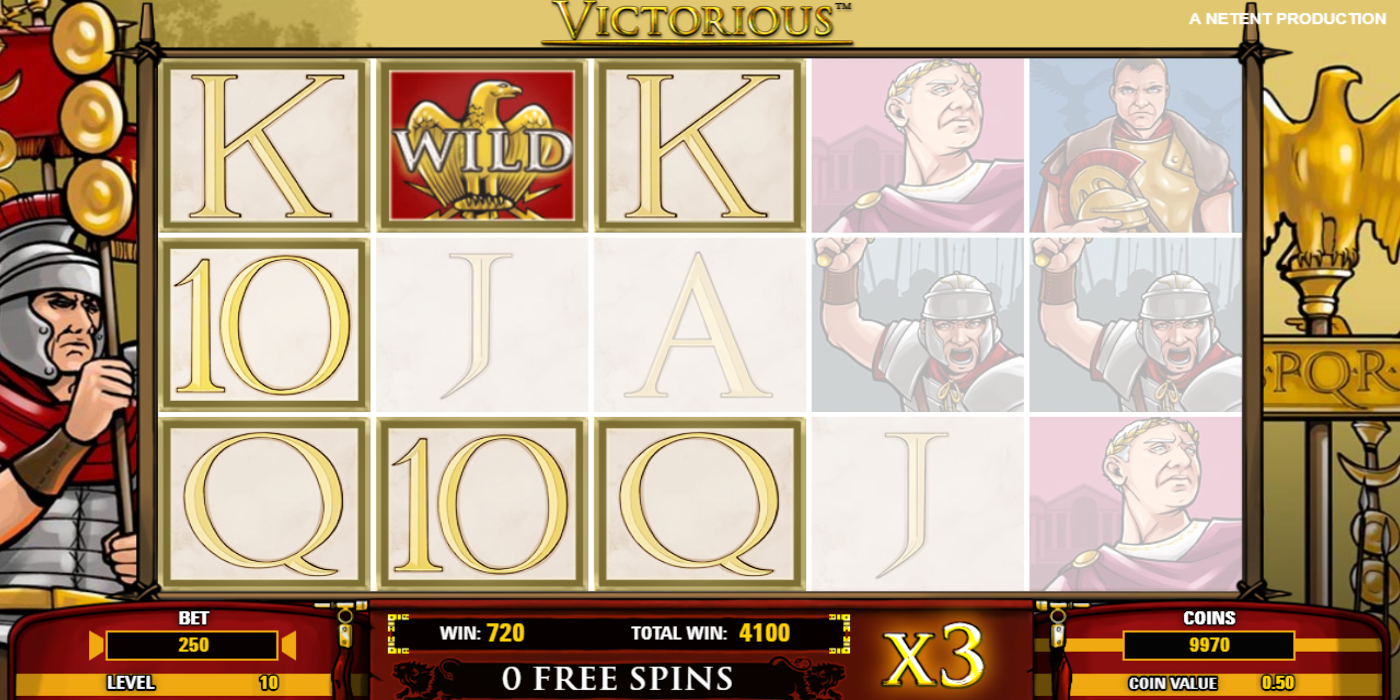Victorious slot game 3x Multiplier during Free Spins