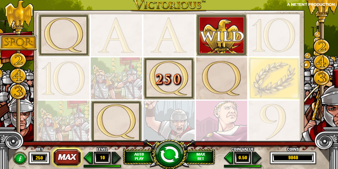 Victorious slot game Wild Symbols Win